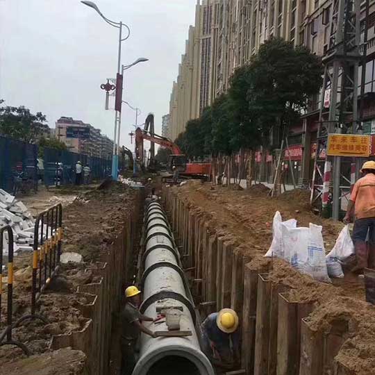 宿迁市管廊钢板桩施工